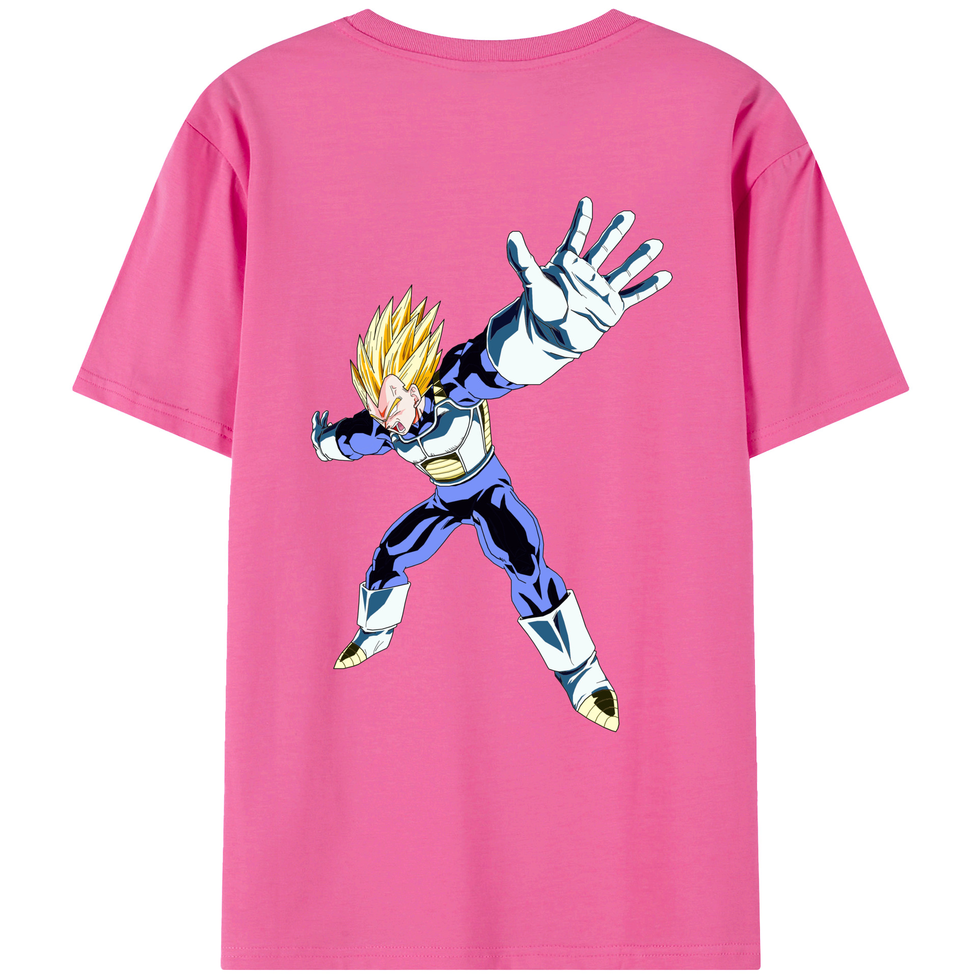 （画像用） ドラゴンボール ベジータ四世（Bejīta Yonsei）DRAGON BALL Vegeta IV レディース半袖Tシャツ(バックプリント)